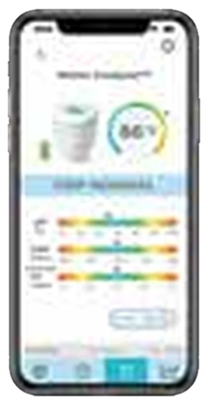 INTEX Link® alkalmazás okostelefonon – vízminőség-követés