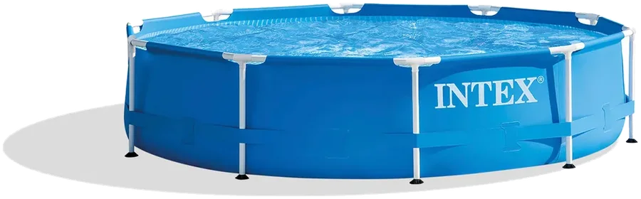 INTEX Metal Frame fémvázas kerek medence kék színben