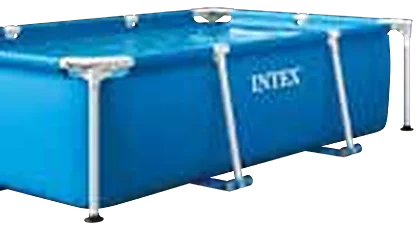 INTEX téglalap alakú keretes medence kék színben